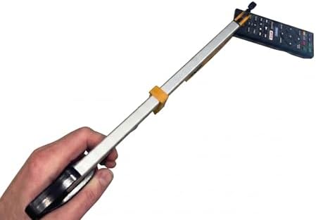 Rehabilitation Advantage Compact Reacher Grabber Tool, 15" Reach Extension with Rubberized Jaws and 3" Wide Grip, Lightweight Aluminum Pick Up Tool