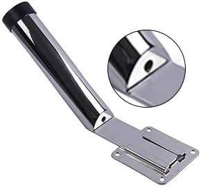 Deck Mount Fishing Rod Holder, Marine Grade Stainless Steel Adjustable Fishing Rod Holders, Support for Marine Boat Yacht