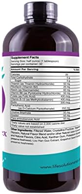 Life Solutions - Liquid Super B-Complex - 16 Oz. Naturally Support Your Body's Energy Levels and Metabolism