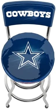 ARCADE1UP NFL Blitz High Back Stool with Adjustable Height and Swiveling Padded Seat (Dallas Cowboys)