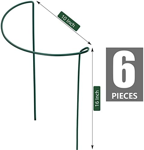 FEED GARDEN Peony Cages and Supports, 6 Pack Plant Support Stakes for Outdoor & Indoor Plants