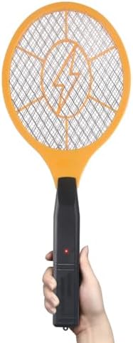 Electric Fly Swatter Handheld Bug Zapper - Indoor Outdoor Zapping Racket for Pest Mosquito & Flies - Battery Powered Safe to Touch with 3-Layer