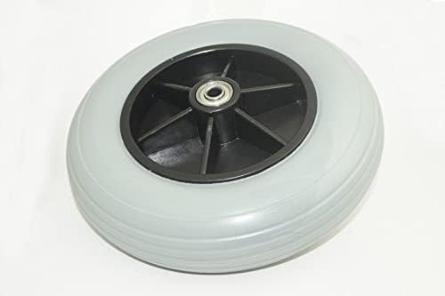 8" x 2" (200x50) Caster Solid Rubber Front Rear Caster Tires Wheels Assembly for Many Standard Wheelchairs Powerchairs/Electric Wheelchair Replace