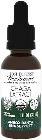 Host Defense Chaga Extract - Immune System Support Supplement - Chaga Mushroom for Antioxidant Activity Support - Liquid Dietary Mushroom Supplement - 2 fl oz (60 Servings)*