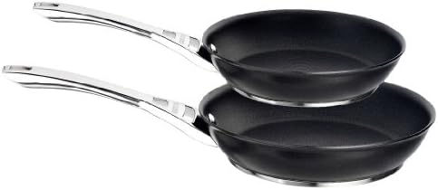 Circulon Infinite Hard Anodised 24/30 cm Frying Pan Twin Pack Set, 2-Piece - Black