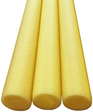 Oodles of Noodles Solid Deluxe Extra Long Pool Noodles - 3 Pack - Approx. 55 inch x 2.75 inch Durable Floating Foam Tubes - Premium Foam Noodle for Swimming, Crafts, Exercise, and Water Activities
