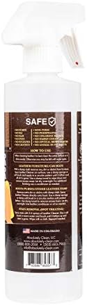 Amazing Leather Cleaner/Conditioner/Deodorizer | Powerful, Natural Enzyme Cleaner | USA Made | Great for Leather & Vinyl, Furniture, Boots, Purses