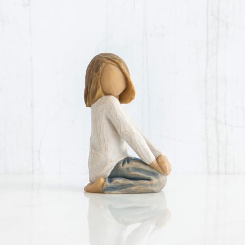 Willow Tree Joyful Child, nurtured by Your Loving Care, Express Love, Closeness, Healing, Courage, Hope and Family Life, Sculpted Hand-Painted Figure