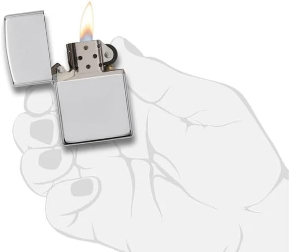 Zippo Armor Sterling Silver Windproof Lighter, High Polished Finish #26