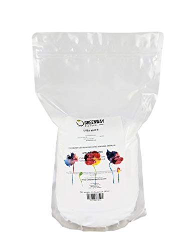 Greenway Biotech Urea Fertilizer Plant Food - High Efficiency 46% Nitrogen 46-0-0 for Indoor, Outdoor Plants - Prilled Aqua Regia Gold Refining 99.9% Water Soluble Garden Lawn Fertilizer- 1 Pound