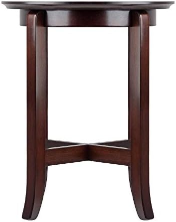 Winsome Toby Round End Table | Small Practical and Elegant Round Table for Bedroom, Den, or Living Room, Furniture Essentials for New Homes