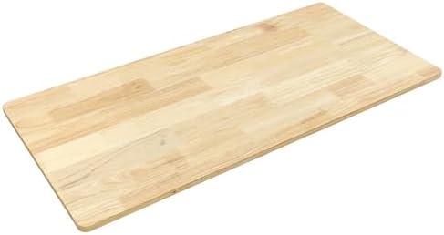 FLEXISPOT Acacia Solid Wood 55"x28" Butcher Block Desktop, Walnut | Acacia Solid Wood, Thick Beveled Edge, For Standing Desk, Office Table, Workbench, DIY Furniture Projects