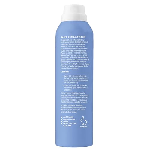 Thinksport Mineral Sunscreen SPF 50+ Zinc Oxide, Water Resistant, 3 Fl Oz