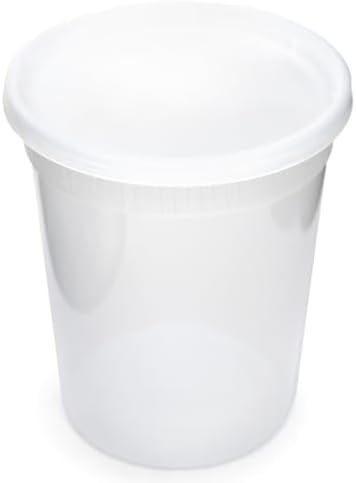 32 oz. Clear Round Deli Container Combo with Flat Lid - 240 per case YSD2532 Newspring/Pactiv Corp.