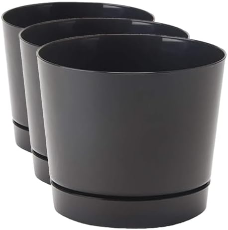 Novelty Majestic Full Depth Round Cylinder Pot, Glossy White, 8-Inch (10082)
