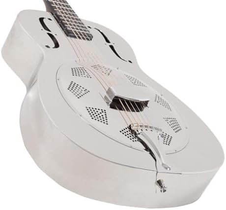 Recording King RM-998-R Style-0 Resonator, Nickel-Plated Roundhole Coverplate