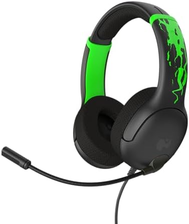 PDP Gaming AIRLITE Xbox Headset with Noise-Cancelling Microphone, Licensed Microsoft Series X|S, Xbox One Accessories, PC/Windows 10/11, Lightweight Wired Power Stereo headphones - Black