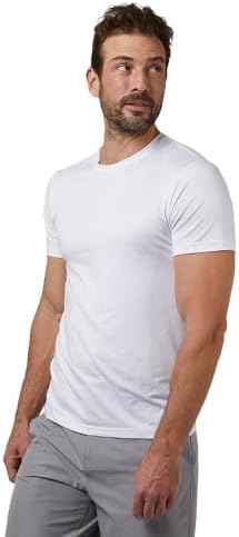 32 Degrees Men's Cool Classic Crewneck T-Shirt, Anti-Odor, Quick Drying, 4-Way Stretch