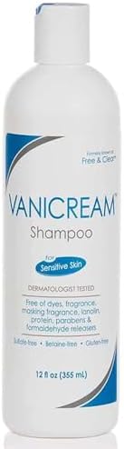 Vanicream Shampoo for Sensitive Skin, Dermatologist Tested, Free of Dyes, Fragrance, Parabens and Formaldehyde Releasers, Sulfate-Free, 12 fl oz (Pack of 3)
