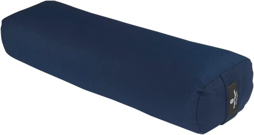 Hugger Mugger Junior Yoga Bolster - Narrower Profile, Very Firm, Great for Smaller Yogis, Heart-Opening poses or Under the Knees, Handmade in USA