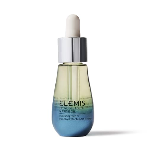 ELEMIS Pro-Collagen Marine Oil 15ml, Lightweight Face Oil To Hydrate, Nourish & Improve Skin Texture | Lightweight anti-aging face oil to hydrate