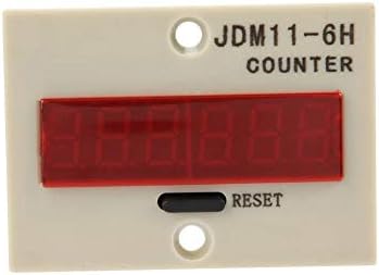 Hilitand 6 Digit Electronic Counter, JDM11-6H, Black, DC 12V/24V/36V