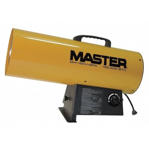 Master MH-150V-GFA-A 150000 BTU LP Forced Air Heater - Variable Output, for Garage, Construction & Shop — Torpedo Salamander Heater