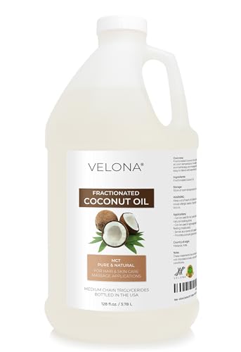 velona MCT Coconut Oil - 1 Gallon / 128 fl oz, Fractionated, Pure Natural