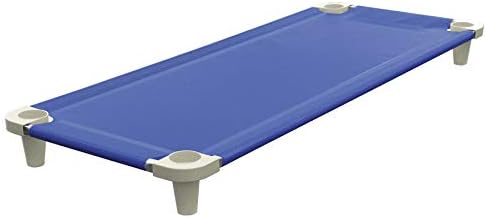 Acrimet Toddler Cot Bed for Kids, Travel, Day Care, 52" x 21", Blue, 1 Pack