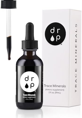 Drop Trace Minerals with Fulvic Acid, Liquid Ionic Mineral Drops with Electrolytes – 72+ Minerals, for Energy, Hydration & Gut Health – No Pills