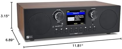 Ocean Digital WR-800 FM Wi-Fi Internet Radio Stereo Speakers Micro SD Line Out Aux in 30
