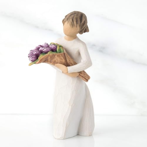 Willow Tree Happiness, Sculpted Hand-Painted Figure | Cast from a Susan Lordi Original Carving, Meaningful Keepsake Gift for Loved Ones, Display on Shelf, Table or Mantel