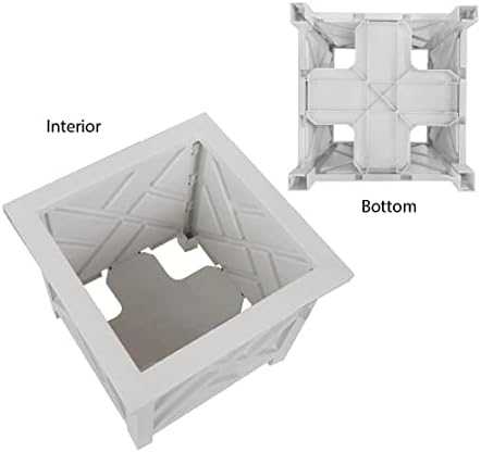 Trenton Gifts Chippendale White Planter Box Set of 2 - Elegant Outdoor Plant Pot for Patio, Porch Decor, and Garden Display