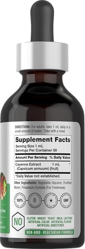Horbaach Cayenne Pepper Drops | 2 fl oz | Liquid Extract Supplement