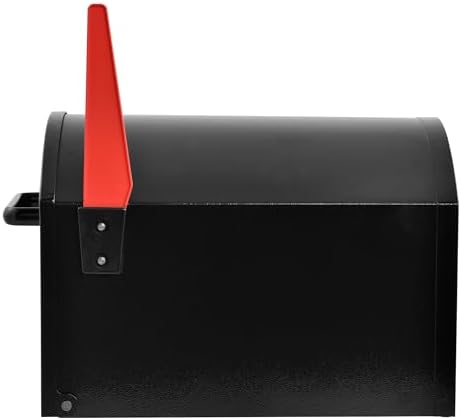 Mail Boss Orca Extra Large Galvanized Steel Post Mount Mailbox, Non-Locking