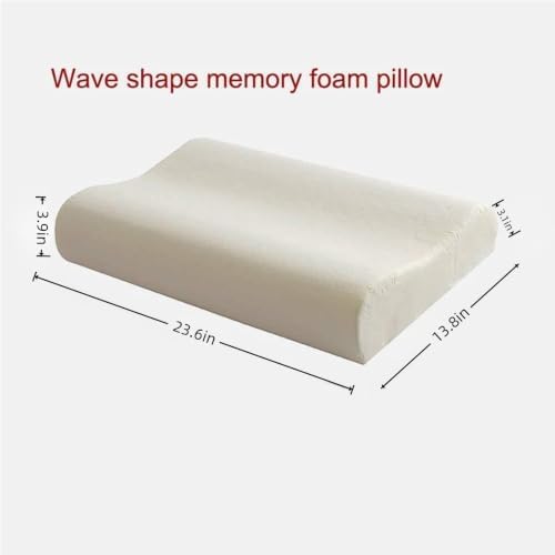 Pillow Case for Cervical Neck Pillow - Standard Size Cotton Pillowcase with Zipper