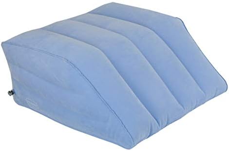 HR-7740, New & Handy Valve, Inflatable Leg Rest Lifter Bed Wedge Cushion/Pillow, Velour Surface Finish for Post-Surgery, Pain Relief, Foot