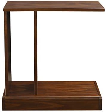 Casual Home Monroe C-Table Drawer, Concealment Furniture, Mocha, 22.75 in x 10 in x 24 in