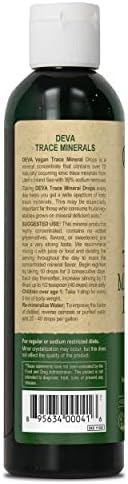 DEVA Vegan Ionic Trace Mineral Drops, Low Sodium, pH Balancing, 96-Day Supply, 8 Fl Oz