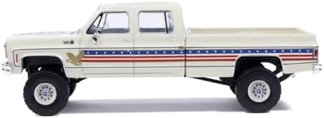 Diecast Compatible with IXO Models 1976 Chevy Custom Deluxe K30 FleetSide Squarebody July 4th Exclusive 1:64 Scale
