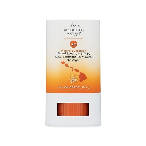 Absolutely Natural - SPF 15 Mineral Sunscreen - Broad Spectrum Water Resistant Moisturizer Lotion For Body & Face - With Non-Nano Zinc Oxide, Vitamin E, & Antioxidants - Made in USA, 3 Oz