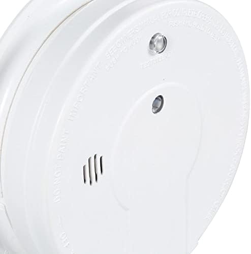 Kidde Smoke Detector, Hardwired Smoke Alarm with 9-Volt Battery Backup, Test-Reset Button, Interconnect Capability, 1 Count (Pack of 1), White