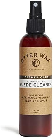 Otter Wax Conditioning Suede & Nubuck Cleaner | 5 oz | Leather Cleaner & Conditioner for Furniture, Boots, Hats, Shoes
