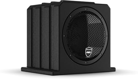 Wet Sounds | Stealth AS-10 | High Efficiency, 10" Active Marine Powered Subwoofer with Built-in 500 Watt Amp | Remote Level Control Included (Black)