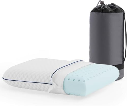 Weekender Cooling Gel Memory Foam Pillow for Sleeping – Standard Size, Ventilated Cooling Pillow for Side & Back Sleepers, Neck & Shoulder Support, Medium Firm, Washable Cover