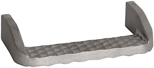 Buyers Products B2744A Aluminum Reversible Weld-On Truck Step with Side Guards or Flat Top, Die Cast Construction with Molded Slip-Resistant Treads for Work Trucks, Trailers and RVs