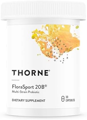 THORNE - FloraSport 20B - Shelf-Stable Probiotic Blend - Supports Gut, Immune & Digestive Health - Occasional Gas, Bloating