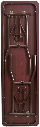Flash Furniture 5 ft Laminate Folding Training Table, Mahogany | Durable Construction, Commercial Use
