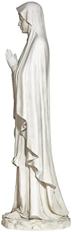 Design Toscano KY1314 Life Size Blessed Virgin Mary Statue,antique stone