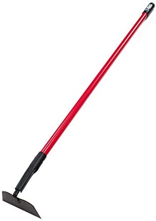 BULLY TOOLS 12-Gauge Garden Hoe for Gardening, Heavy Duty Draw Hoe for Weeding, Cultivating and Turning Soil